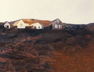 Old buildings above Vik